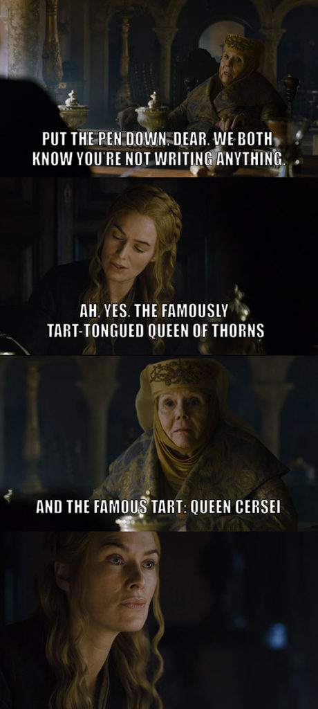 game of thrones episode 6 unbowed unbent unbroken queen of thorns cersei