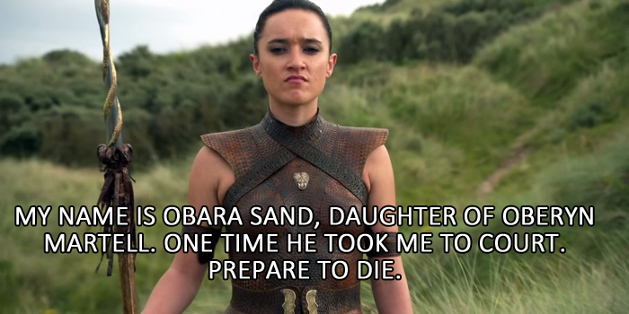 game of thrones obara sand daughter of oberyn