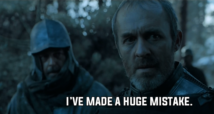 game of thrones episode 10 mother's mercy stannis made a huge mistake