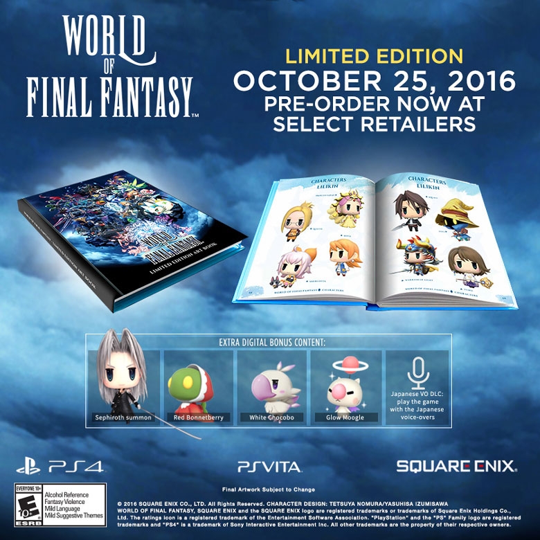 world of final fantasy limited edition