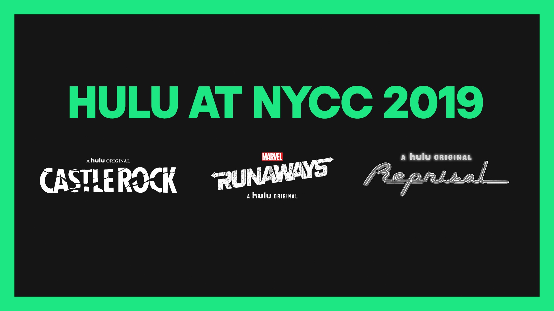 Hulu NYCC 2019 Panels