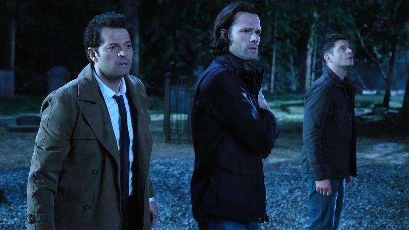 Sam, Dean, and Castiel deal with a zombie hoarde, sort of...