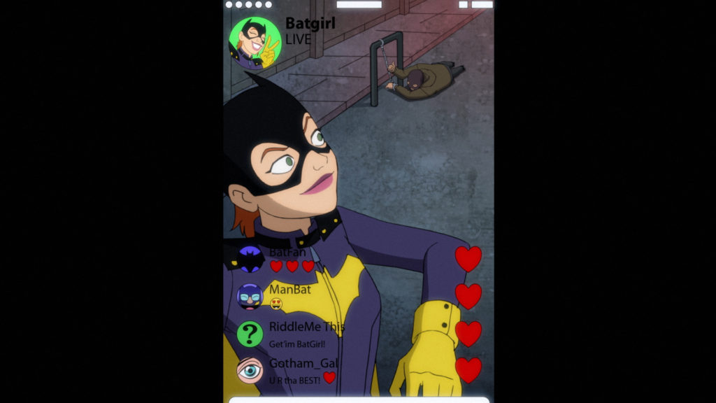 Batgirl's Social Media on Harley Quinn Batman’s Back Man
