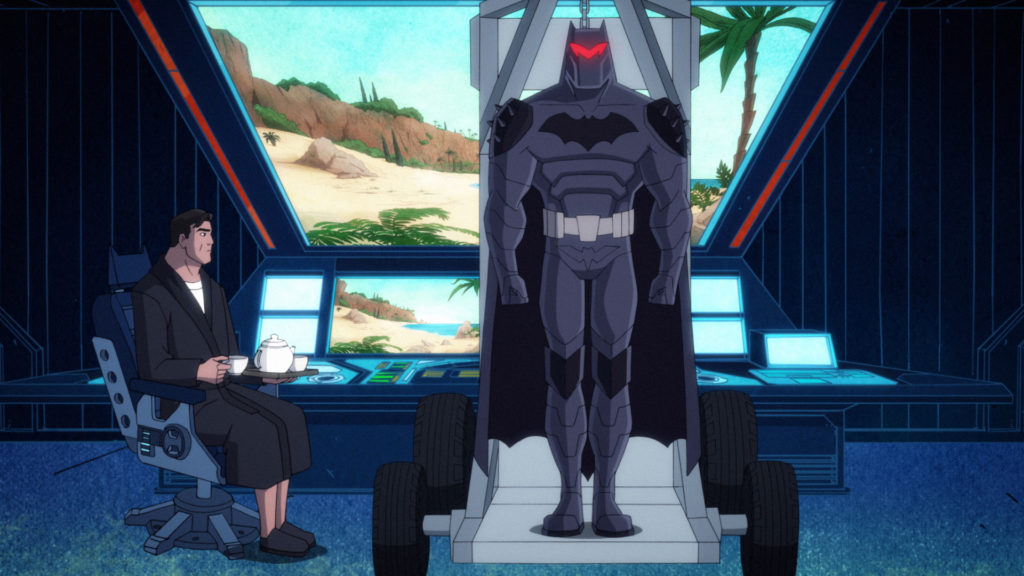 Batman's New Suit in Harley Quinn Batman’s Back Man