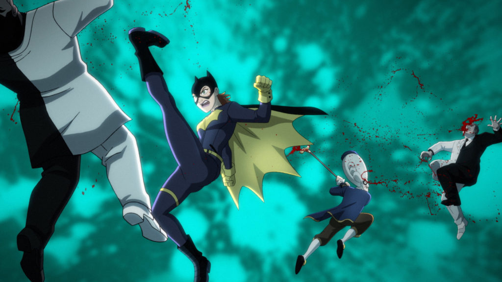 Batgirl and The Macaroni kick butt in Harley Quinn Batman’s Back Man