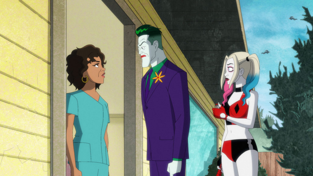 Bethany talks to Joker and Harley.