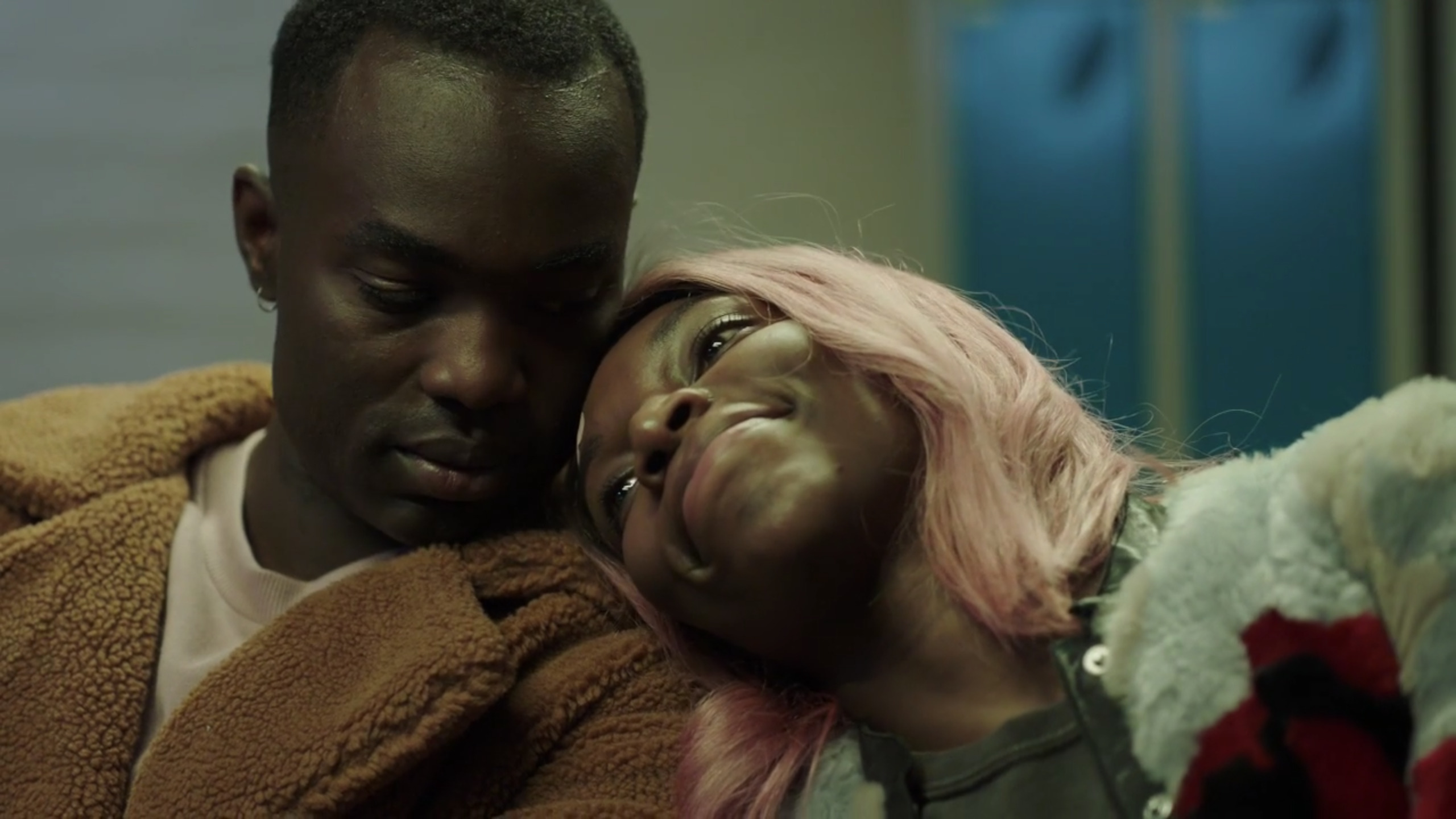 Left to Right: Paapa Essiedu as Kwame, and Michaela Cole as Arabella