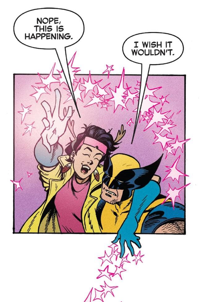 Jubilee tries to bring Wolverine Christmas cheer