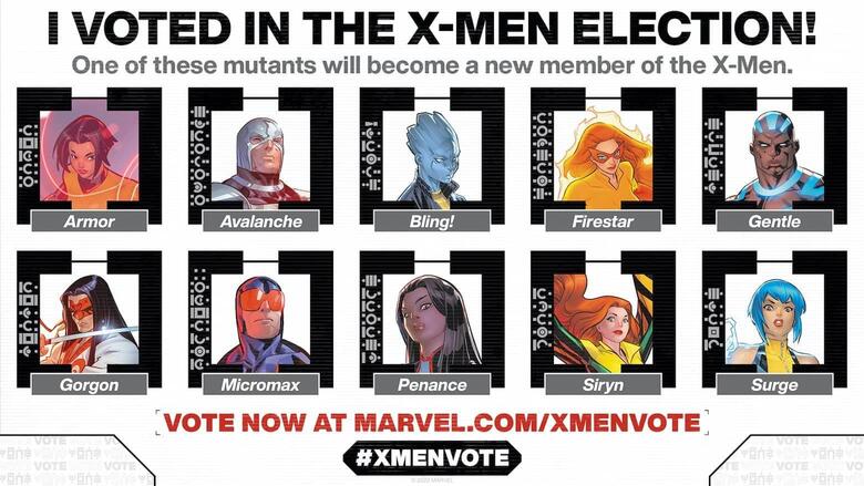 voting choices in the x-men elections