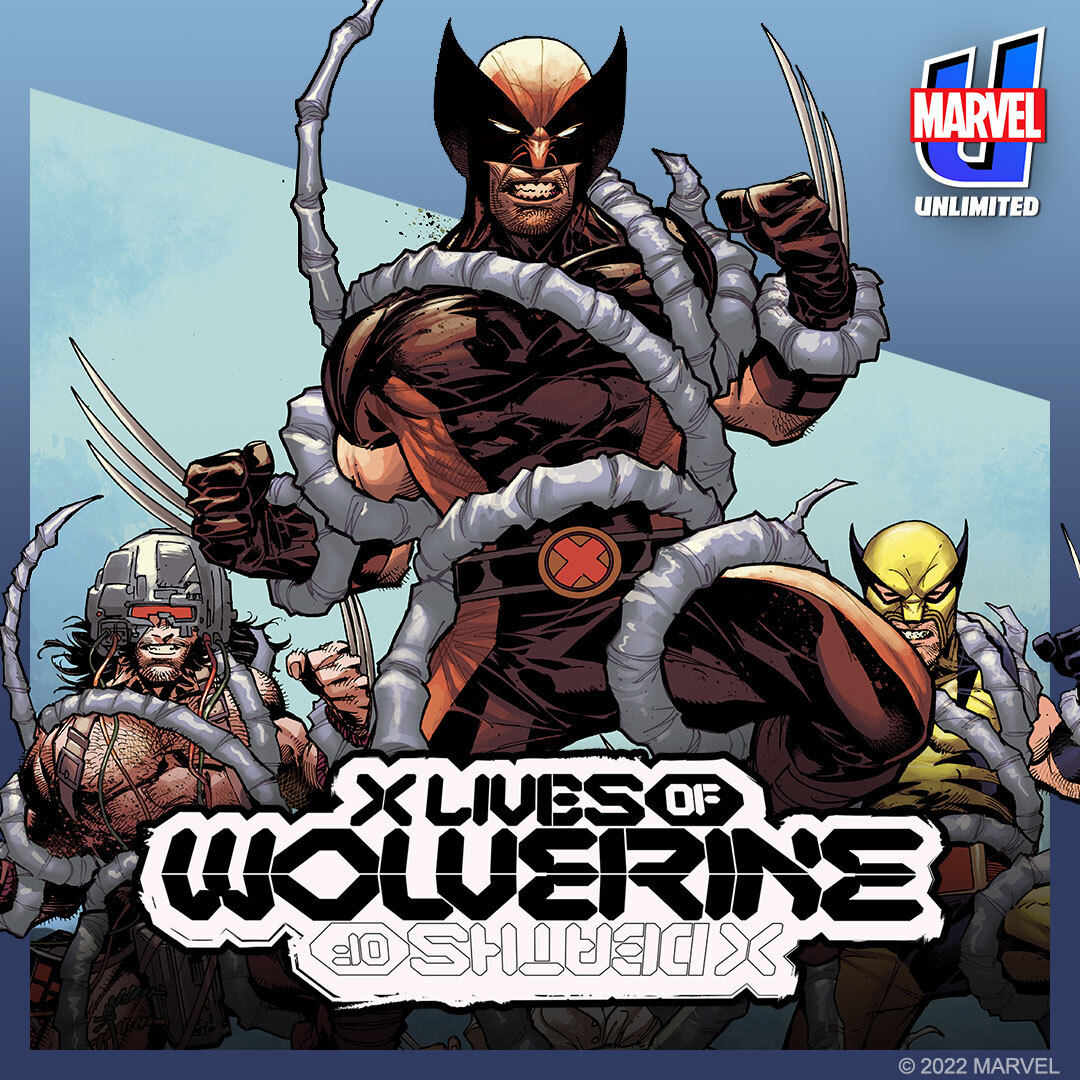 the different wolverines in their costumes in the x lives of wolverine
