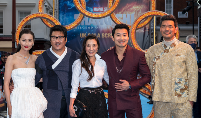 Cast of Shang-Chi and the Legend of the Ten Rings at an event