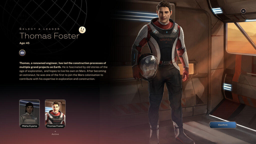 Thomas Foster, Martian leader from Terraformers