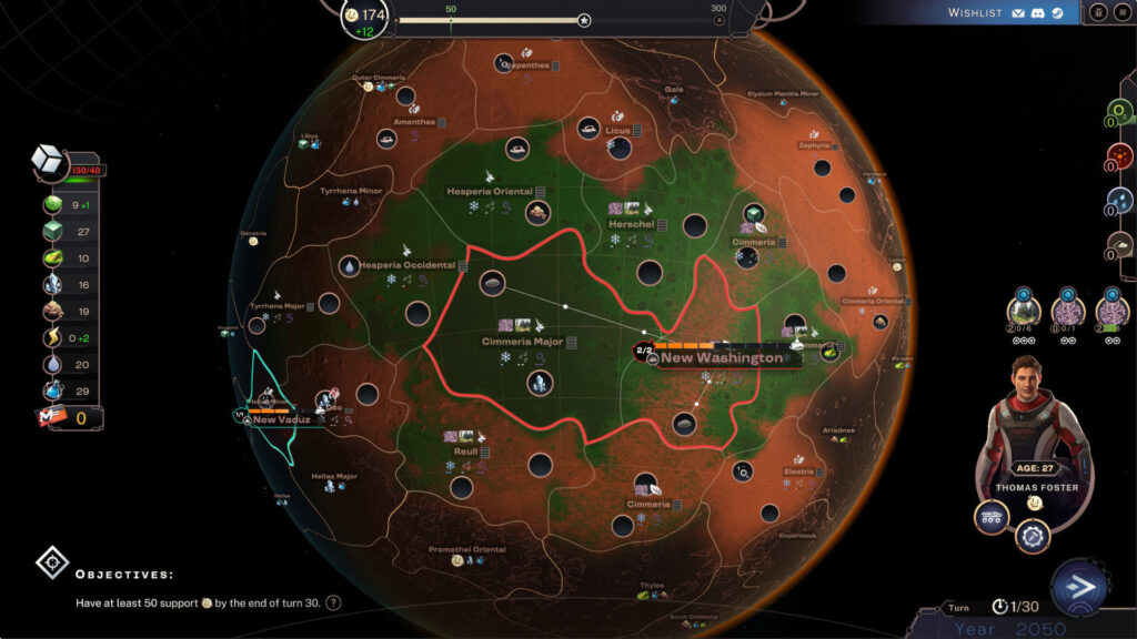 Martian world map - Terraformers
