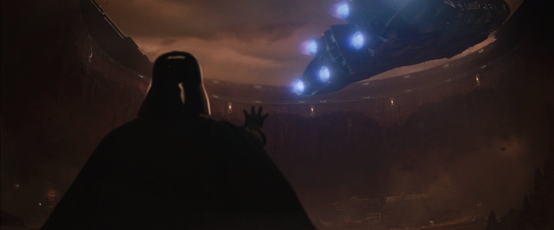 Vader uses the Force to stop a transport trying to flee in Obi-Wan Kenobi Episode 5
