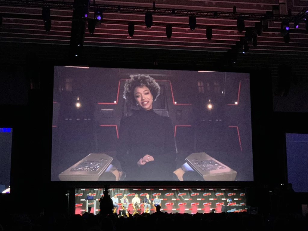 Panelists on stage for the Star Trek: Discovery discussion