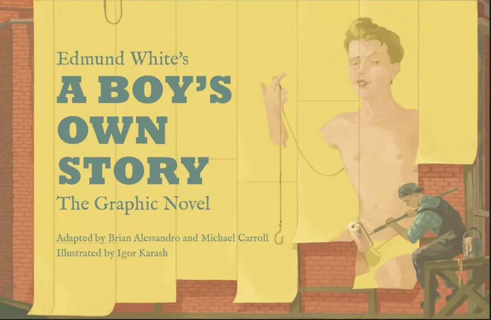 A Boy's Own Story cover image of yellow with the narrator to the right