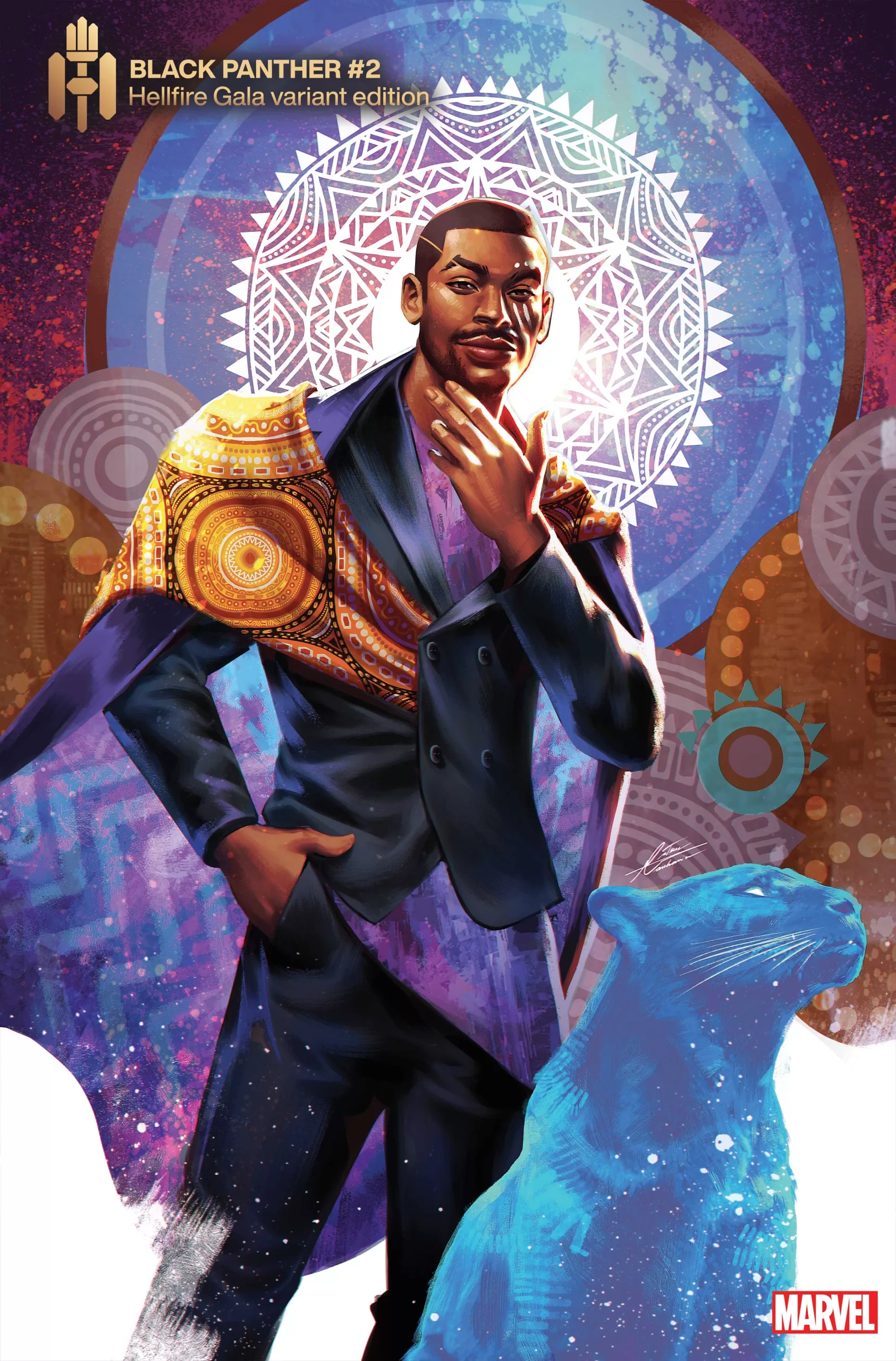 BLACK PANTHER #2 HELLFIRE GALA VARIANT COVER BY MATEUS MANHANINI
