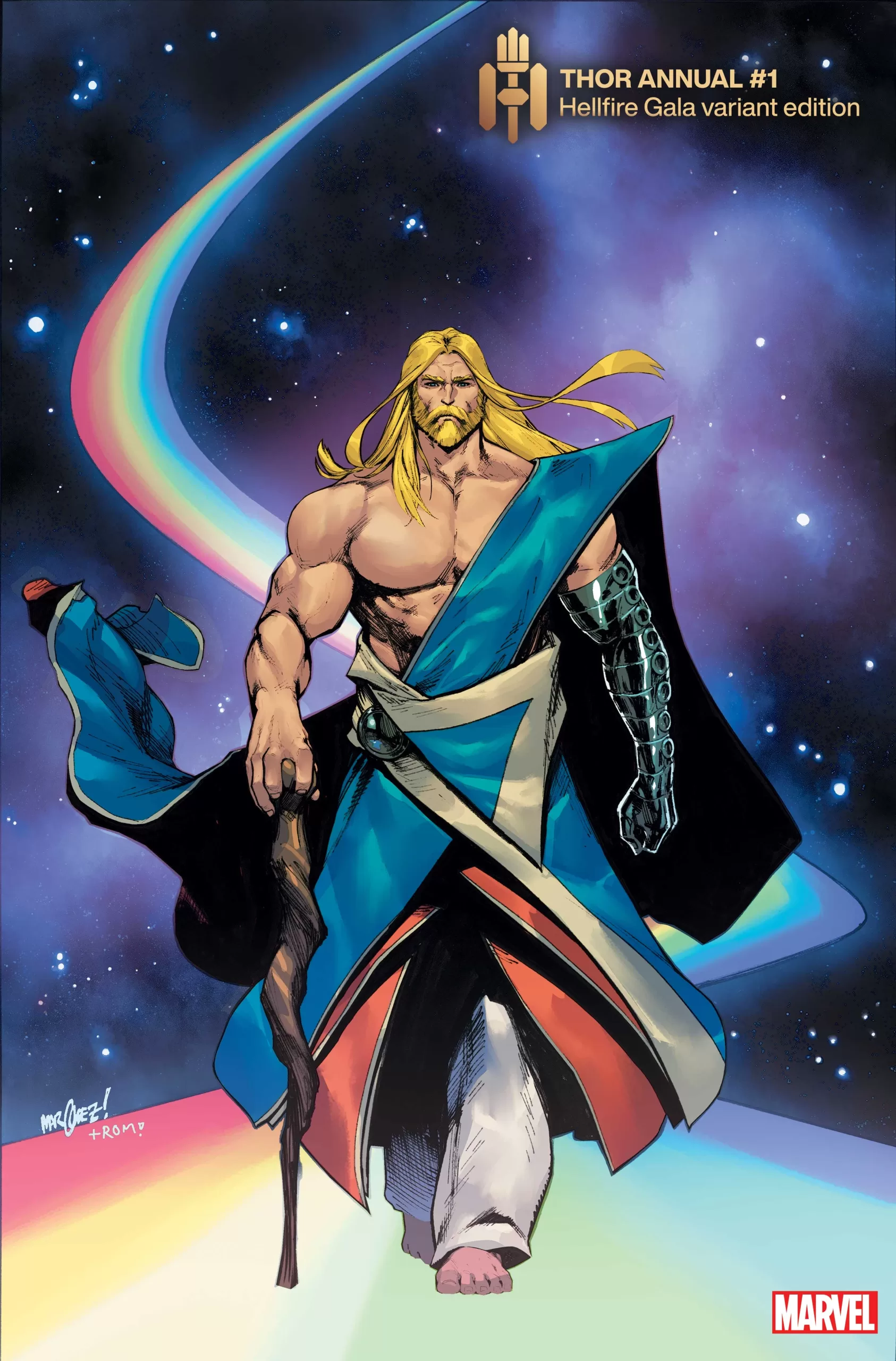THOR ANNUAL #1 HELLFIRE GALA VARIANT COVER BY DAVID MARQUEZ