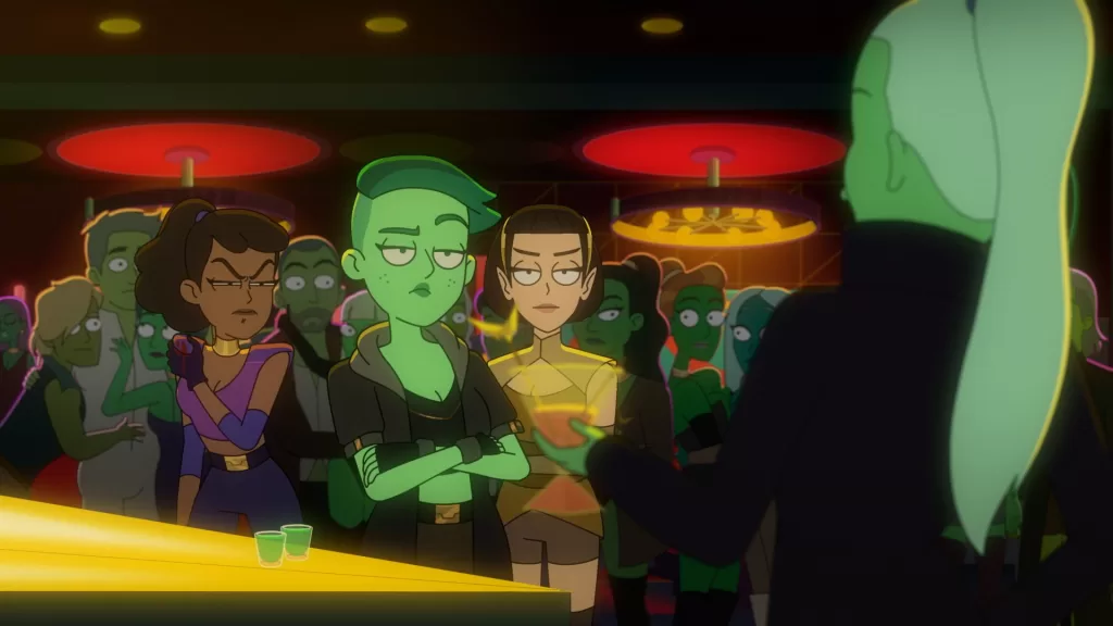 Tendi appears unimpressed in an Orion bar